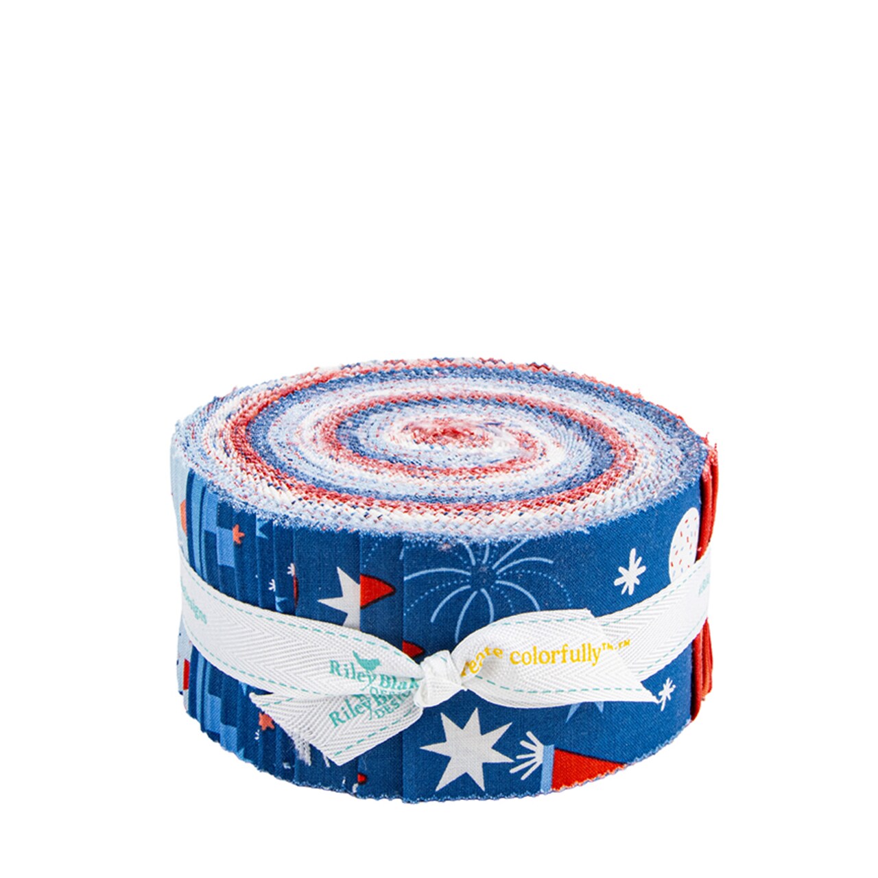 Firecracker 2.5" Strip Roll (Jelly Roll / Rolie Polie) by My Mind's Eye for Riley Blake (RP-17200-40)